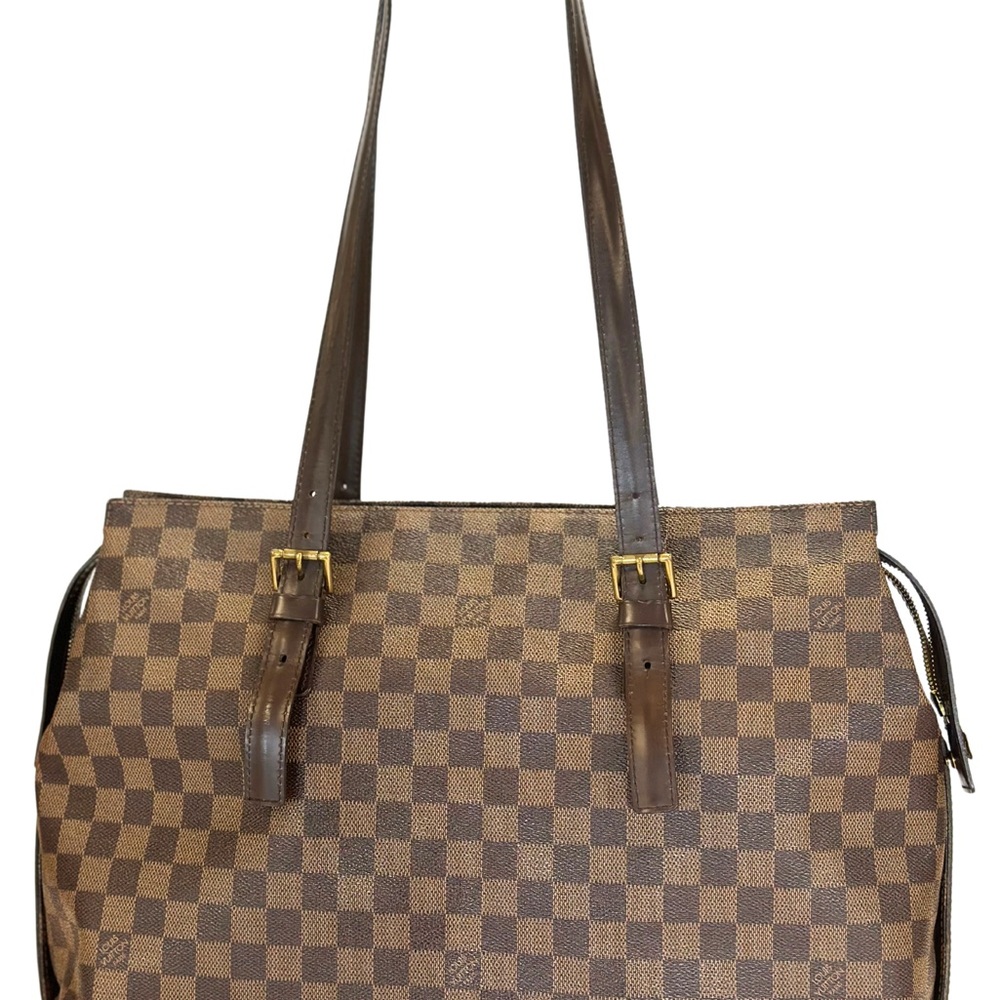 Louis Vuitton Brown Damier Ebene Structured Tote